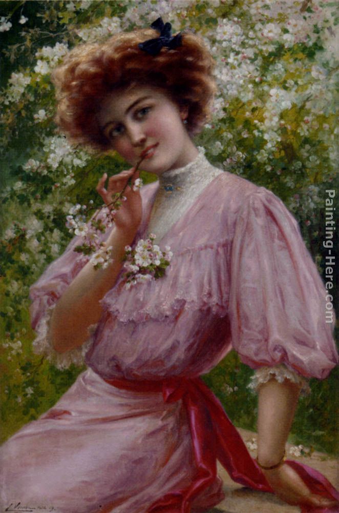 Pretty In Pink painting - Emile Vernon Pretty In Pink art painting